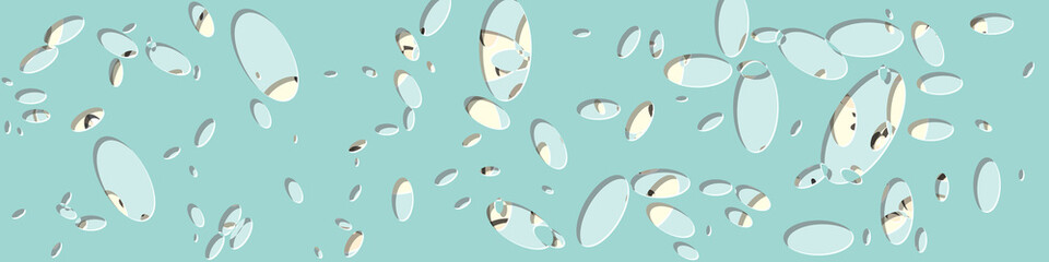 Abstract Generative Art color distributed ellipse holes background illustration