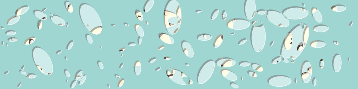 Abstract Generative Art color distributed ellipse holes background illustration