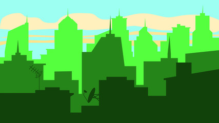 Fototapeta premium landscape of a modern city EPS-10