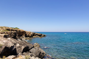 Fototapeta na wymiar Riserva naturale orientata di Vendicari in Sicilia