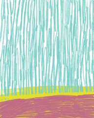 Painted striped background.