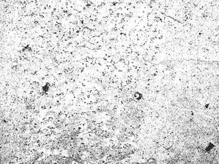 Distress old cracked concrete texture, vector illustration. Black and white grunge background. Stone, asphalt, plaster, marble.