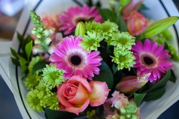 Fresh flower arrangement