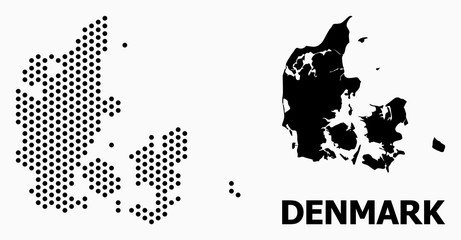 Pixelated Pattern Map of Denmark