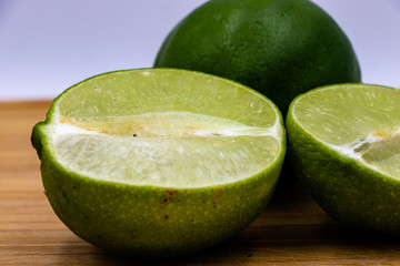 Colourful citrus on various back drops, lemons, limes, oranages. Calgary, Alberta, Canada