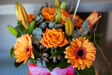 Fresh flower arrangement