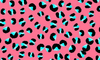Leopard print design. Animal skin pattern.