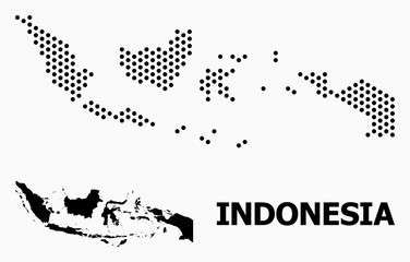 Pixelated Pattern Map of Indonesia