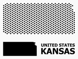 Dotted Pattern Map of Kansas State