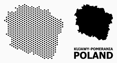 Dot Pattern Map of Kujawy-Pomerania Province