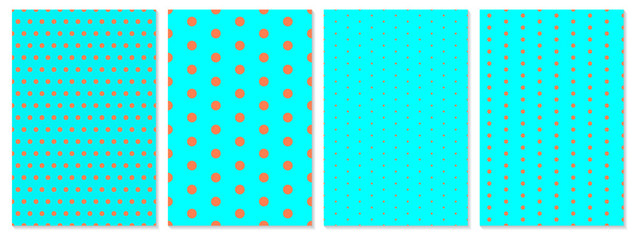 Polka dot pattern vector. Baby background.