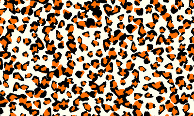 Leopard print design. Animal skin pattern.