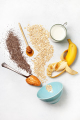 ingredients for overnight oatmeal