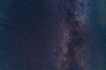 Stars and milky way on night sky