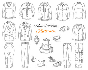 Men's Fashion set, clothes and accessories