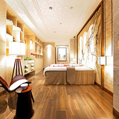 3d render massage room