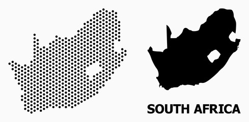 Pixel Pattern Map of South African Republic