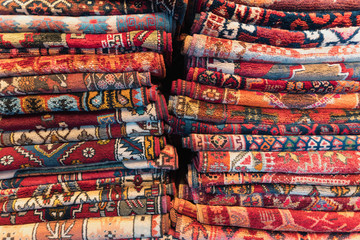 Cappadocia. colorful carpet shop in Goreme, Anatolia, Turkey