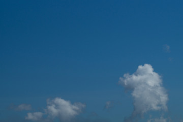 Whites clouds in blue sky, beautiful backgrounds