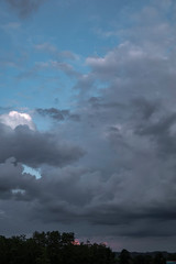 dramatic sky with clouds