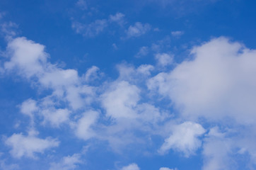 blue sky with white clouds