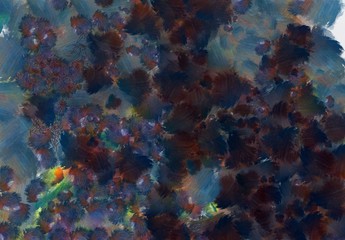 Grunge close up oil painting background. Simple design pattern. Drawn texture. Graphic template for wallpaper or different digital products creation. Macro paint strokes.