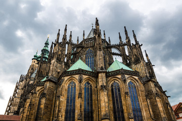 Fototapeta na wymiar Saint Vitus Cathedral, Prague, Czech Republic