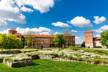 Fototapeta na wymiar Ruins in Wawel castle tower, Krakow, Poland