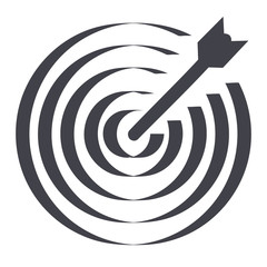 Icon marketing target graphic design single icon
