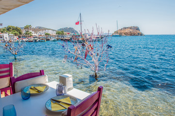 View of the Gumusluk Bodrum Marina