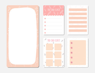 design elements for notebook, diary, stickers and other template.vector,illustration.