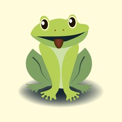 frogling. vector drawing for children