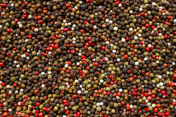 colorful background of mix pepper in Grand Bazaar in Istambul