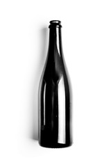 wine bottle isolated on white background