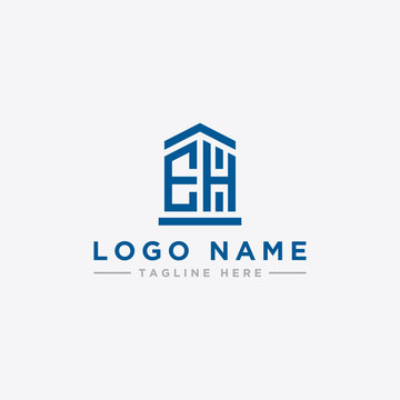 Inspiring company logo designs from the initial letters EH logo icon. -Vectors