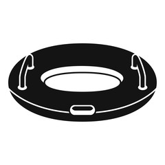 Inflatable ring icon. Simple illustration of inflatable ring vector icon for web design isolated on white background