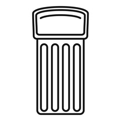 Inflatable mattress icon. Outline inflatable mattress vector icon for web design isolated on white background