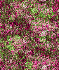 Indian Traditional paisley with leopard skin