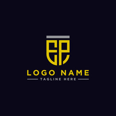 Inspiring logo designs for companies from the initial letters EP logo icon. -Vectors