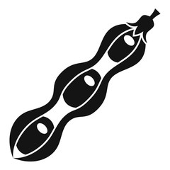 Dna modified beans icon. Simple illustration of dna modified beans vector icon for web design isolated on white background