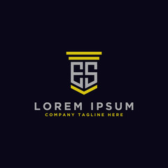 Inspiring company logo designs from the initial letters of the ES logo icon. -Vectors