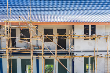 House under construction. Renovation concepts,