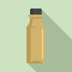 Medical syrup bottle icon. Flat illustration of medical syrup bottle vector icon for web design
