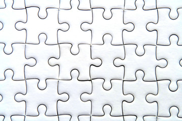 Jigsaw puzzle White jigsaw parts