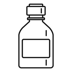 Liquid medical bottle icon. Outline liquid medical bottle vector icon for web design isolated on white background