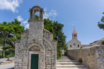 Fototapeta na wymiar Dominican Monastery near Bol, Brac island, Croatia