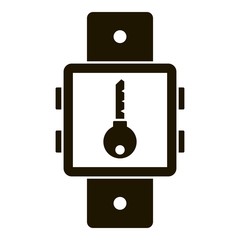 Smart watch icon. Simple illustration of smart watch vector icon for web design isolated on white background