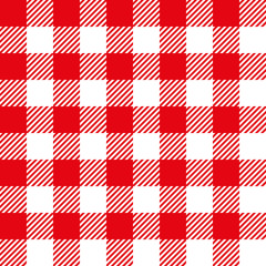 background of checkered red and white stripes