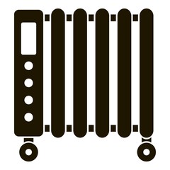 Home heater icon. Simple illustration of home heater vector icon for web design isolated on white background
