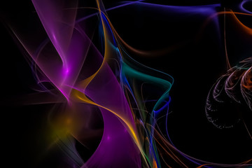 abstract digital fractal fantasy design creative  beautiful